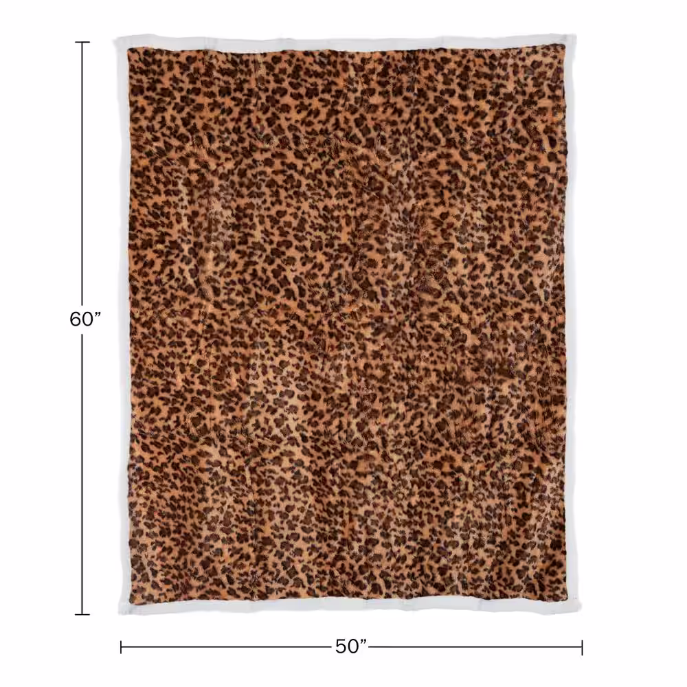 Lavish Home Fleece Sherpa Polyester Throw Blanket