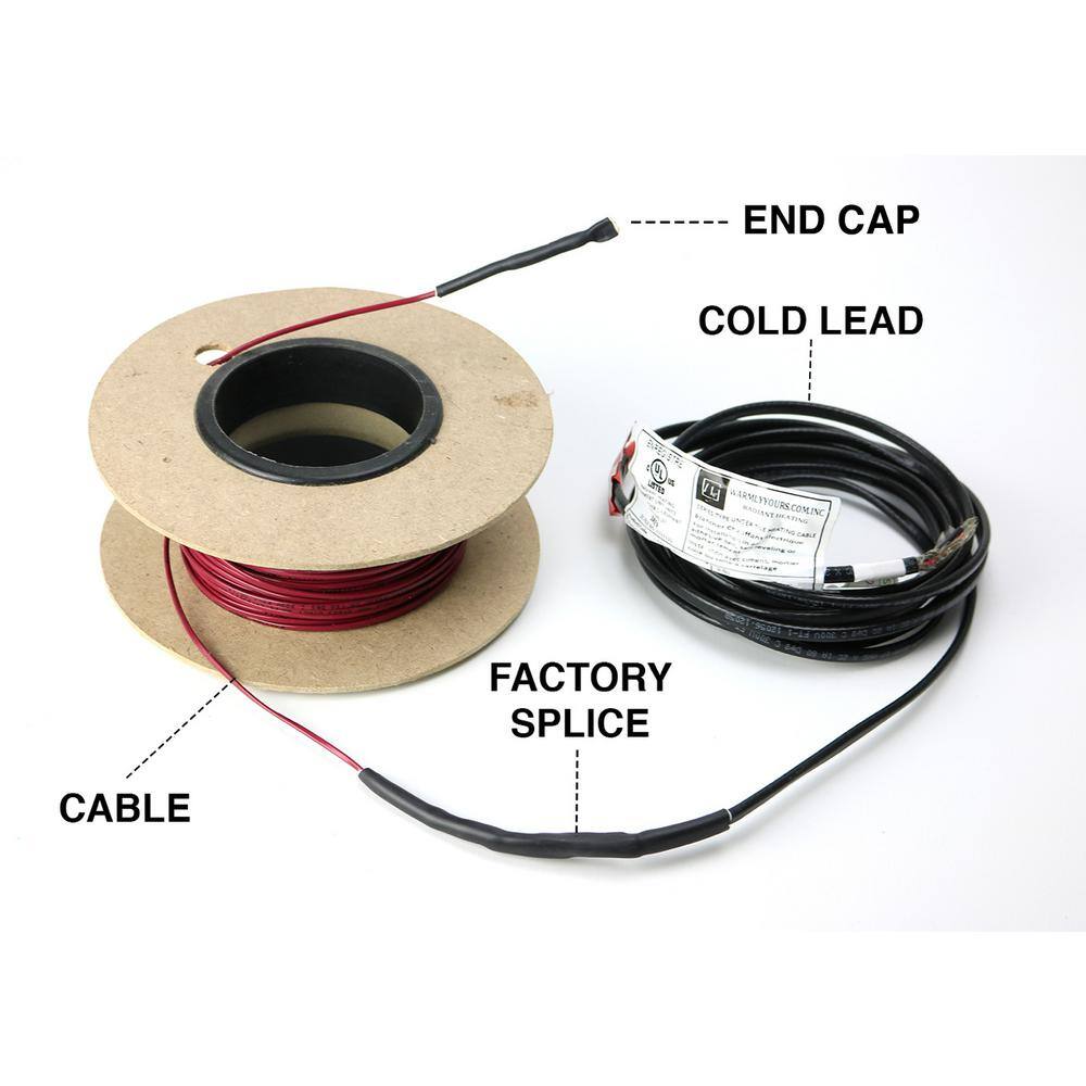 WarmlyYours 220 ft. Cable System with WIFI Touch Screen Thermostat
