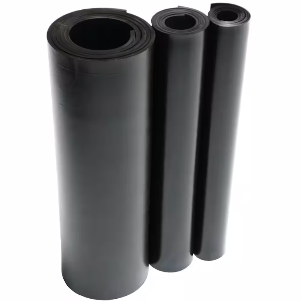 Rubber-Cal EPDM 1/8 in. x 36 in. x 12 in. Commercial Grade 60A Rubber Sheet - Black