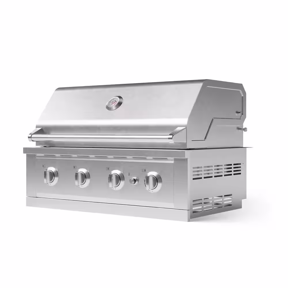 NewAge Products Outdoor Kitchen 40 in. Natural Gas Grill Cart with Performance Grill