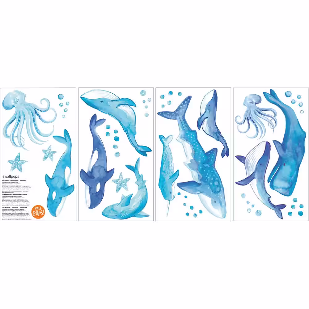 WallPops Blue Nautical Nonsense Wall Decal