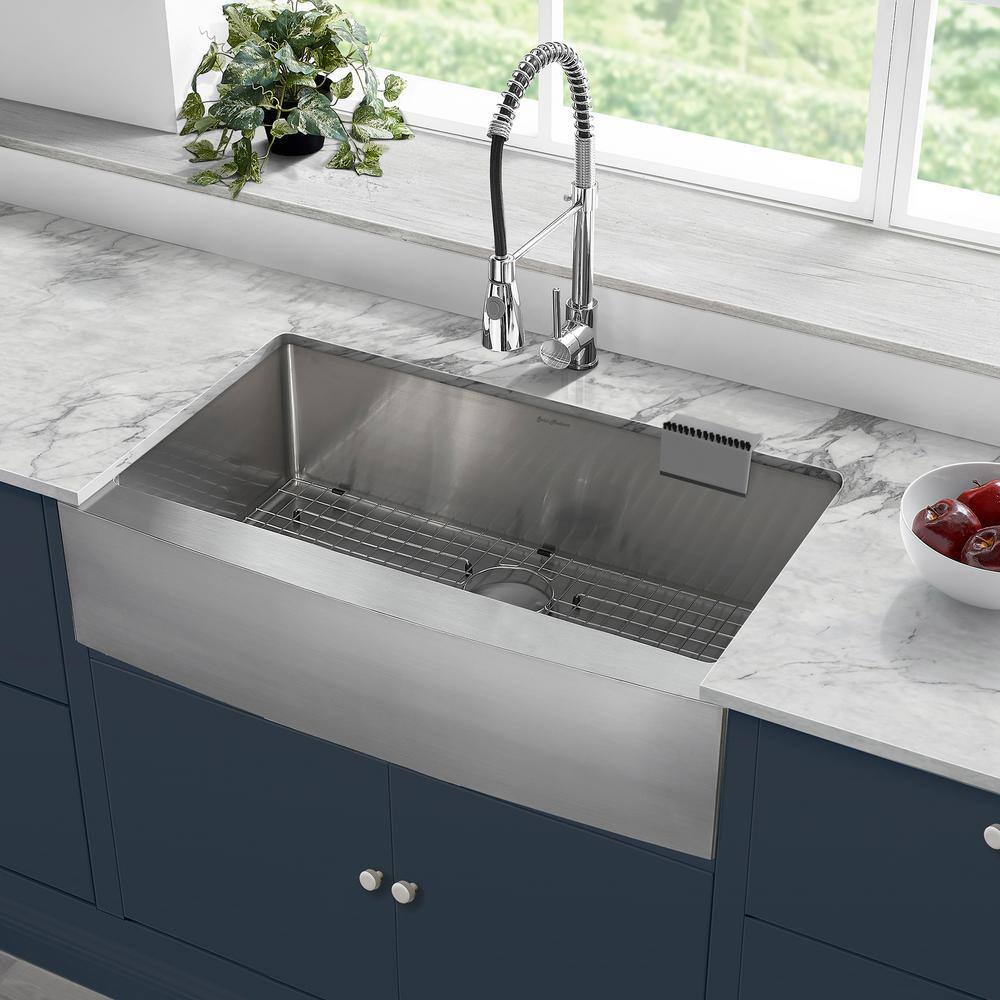 Swiss Madison 33.5 in. x 15.5 in. Stainless Steel Kitchen Sink Grid