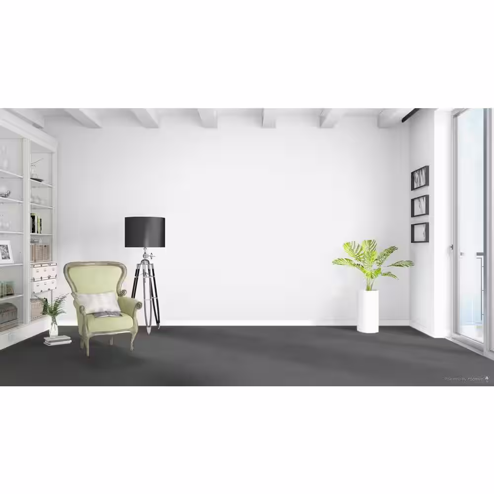 Home Decorators Collection Delicate Flower  - Wispy - Gray 40 oz. SD Polyester Texture Installed Carpet