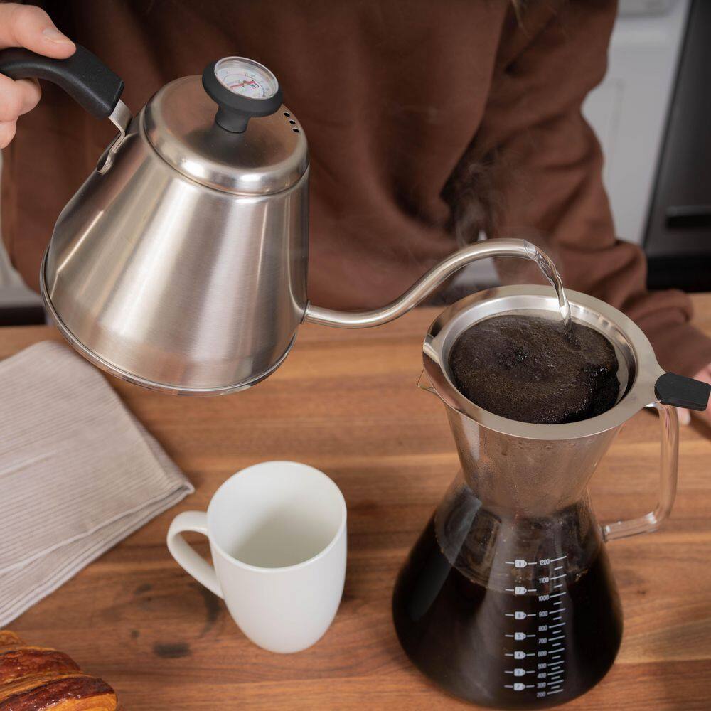The London Sip London Sip 5-Cup Stainless Steel Pour Over Set