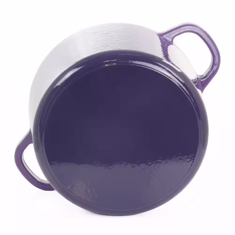 Crock-Pot Artisan 7 qt. Enameled Cast Iron Dutch Oven with Lid in Lavender (2-Piece)