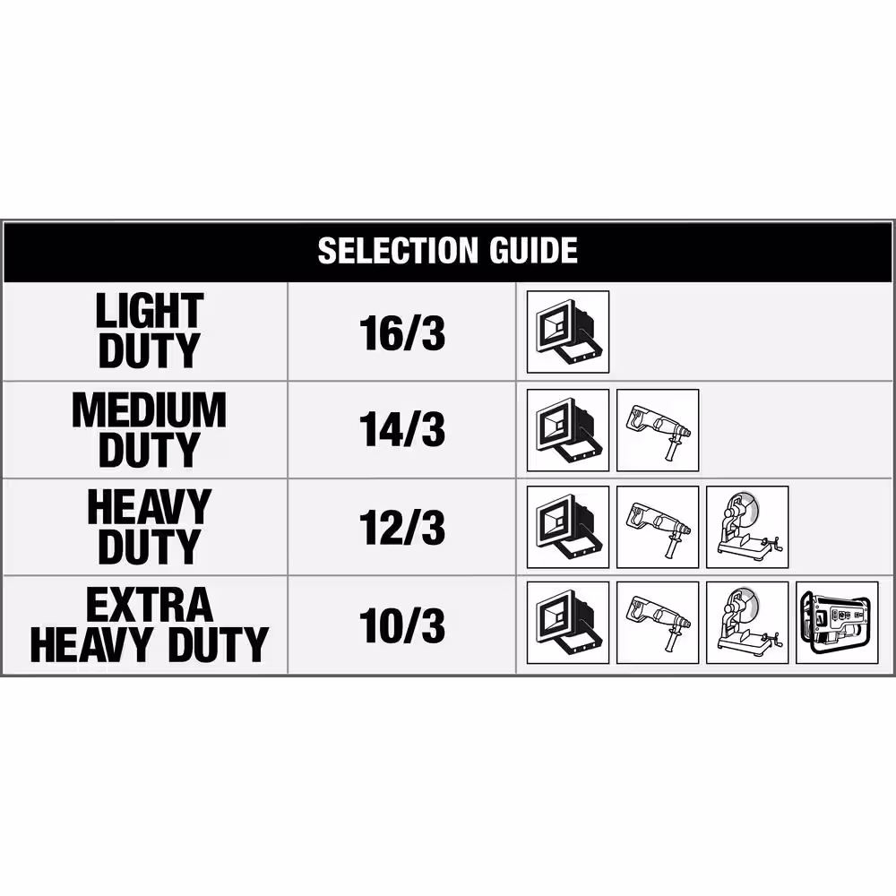 Woods 50 ft. 14/3 SPT-3 Flat Indoor Heavy-Duty Utility Extension Cord, Yellow