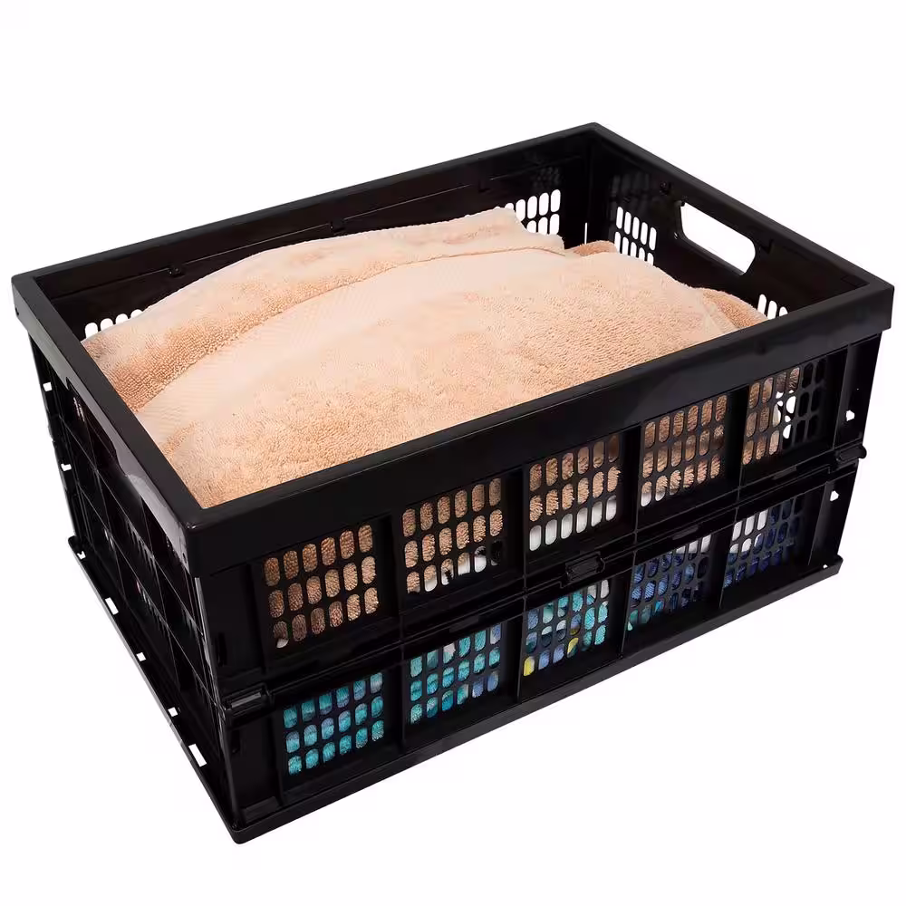 MOUNT-IT! 10.5 in. H x 13.88 in. W x 20.5 in. D Black Plastic 1-Cube Organizer