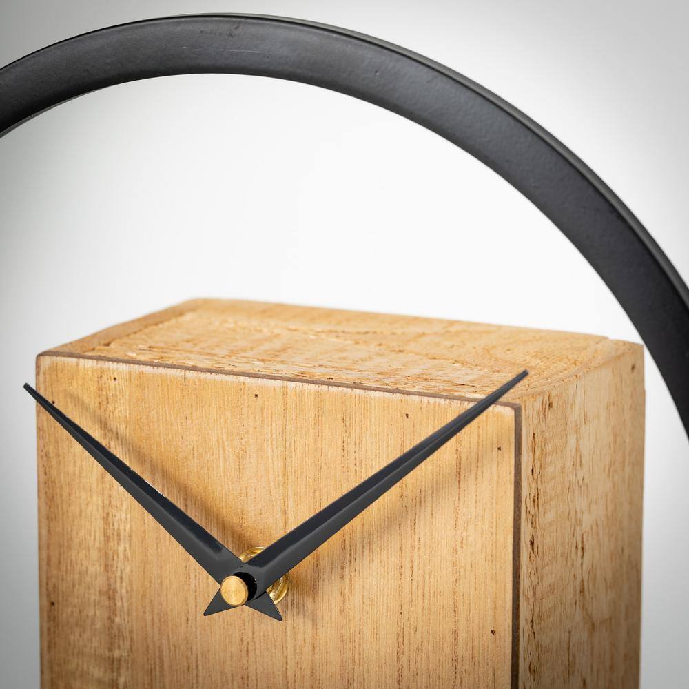 SULLIVANS 11 in. Brown Ultra-Modern Ring Clock