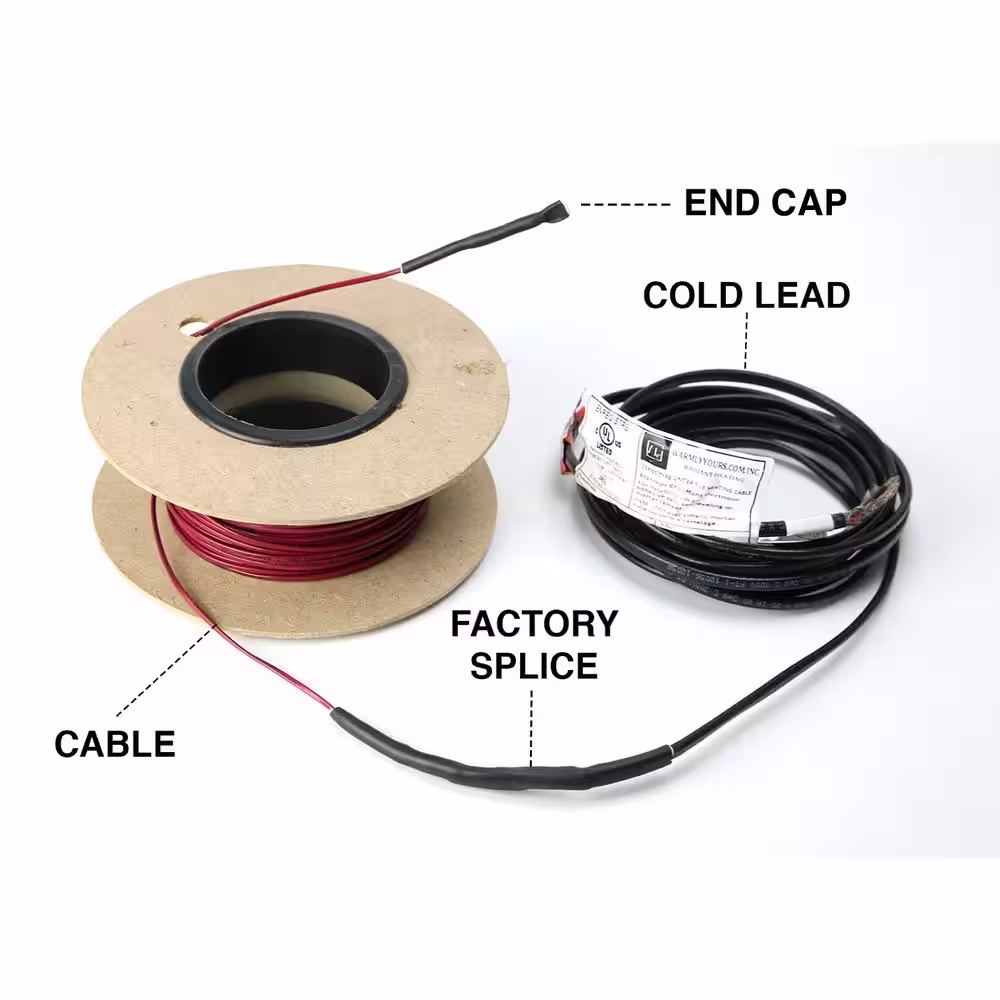 WarmlyYours 300 ft. Cable System with Touch Screen Thermostat