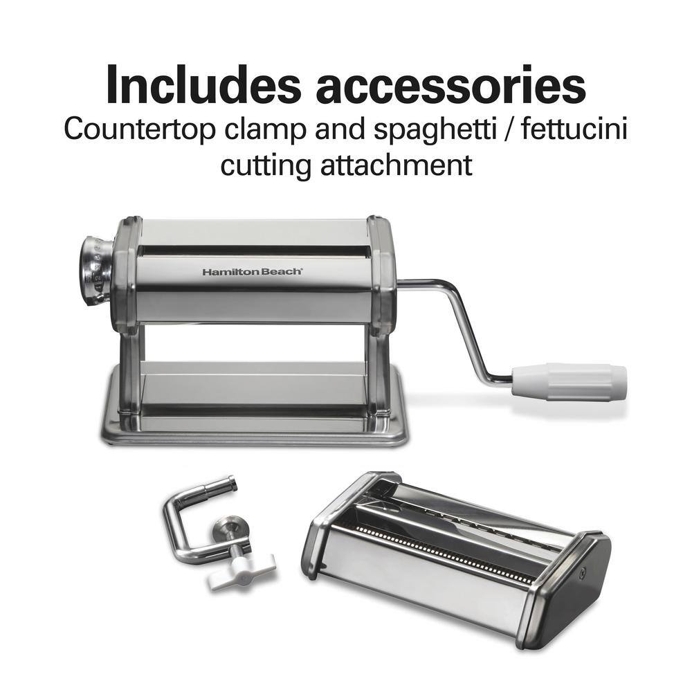 Hamilton Beach Stainless Steel Pasta Rolling Machine