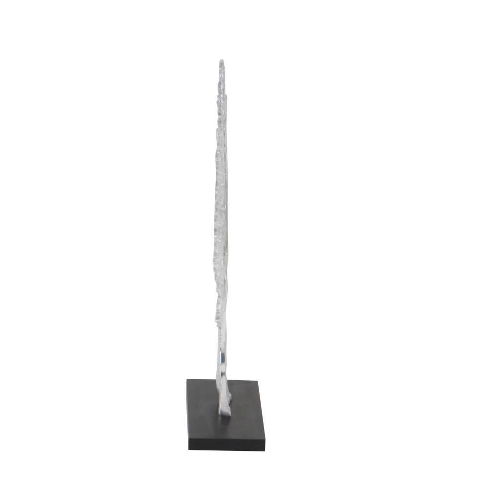 Litton Lane Silver Aluminum Tree Sculpture