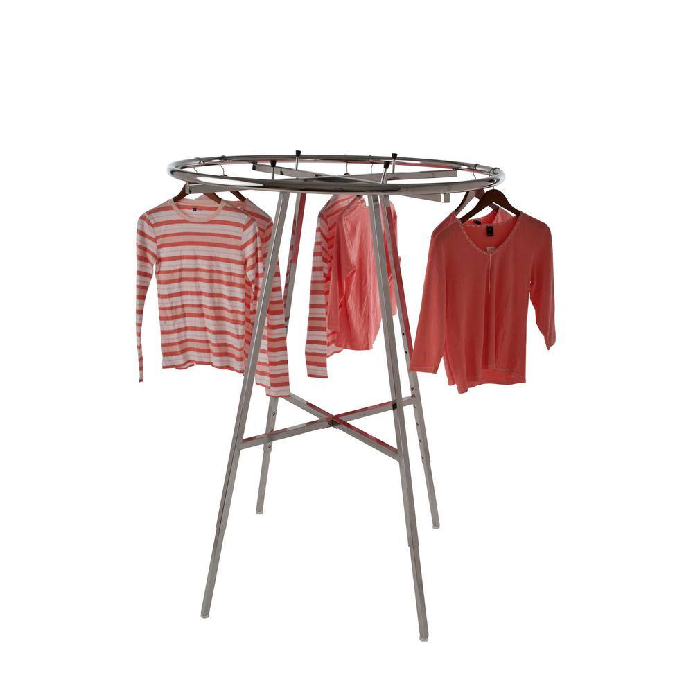 Econoco Chrome Steel Clothes Rack 42 in. W x 66 in. H