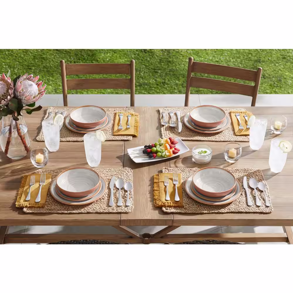 Home Decorators Collection Azria Melamine Dinner Bowls in Ivory (Set of 6)