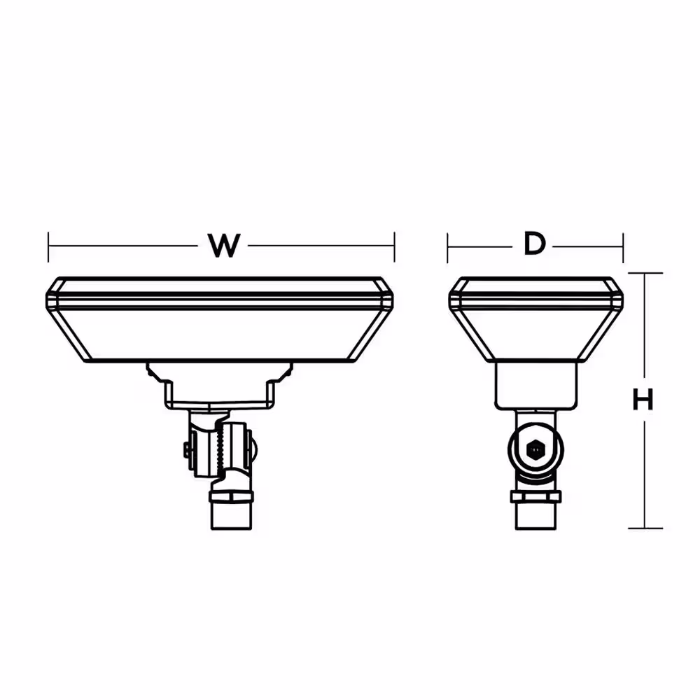 AFX Multi-Use Wall Mount 1-Light Outdoor Black LED Flood Light