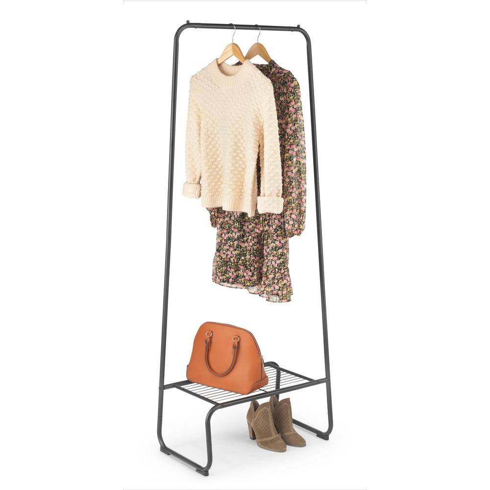 None Chrome Metal Clothes Rack 25 in. W x 65 in. H