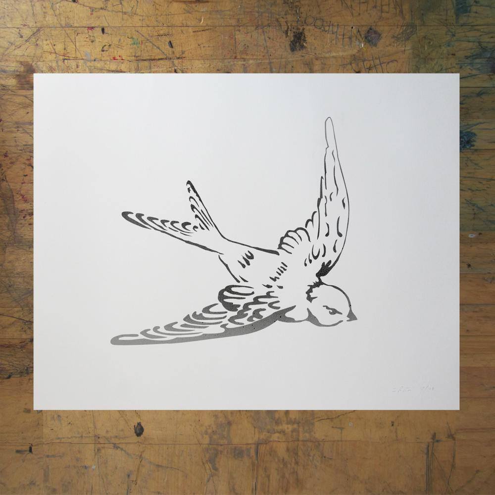 Stencil1 Swallow Stencil