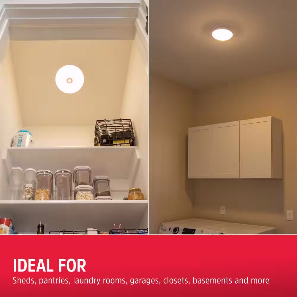 Energizer Battery Operated Motion-Activated LED Ceiling Night Light, 1 Bulb, 1-Pack