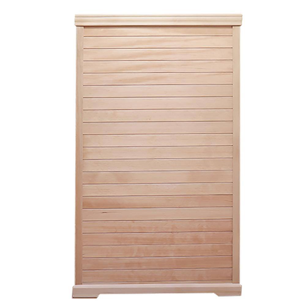 None 2-Person Sauna with 8 Low EMF Heaters and Bluetooth Audio, 1 LED Reading Lamp and 2 Chromotherapy Lights