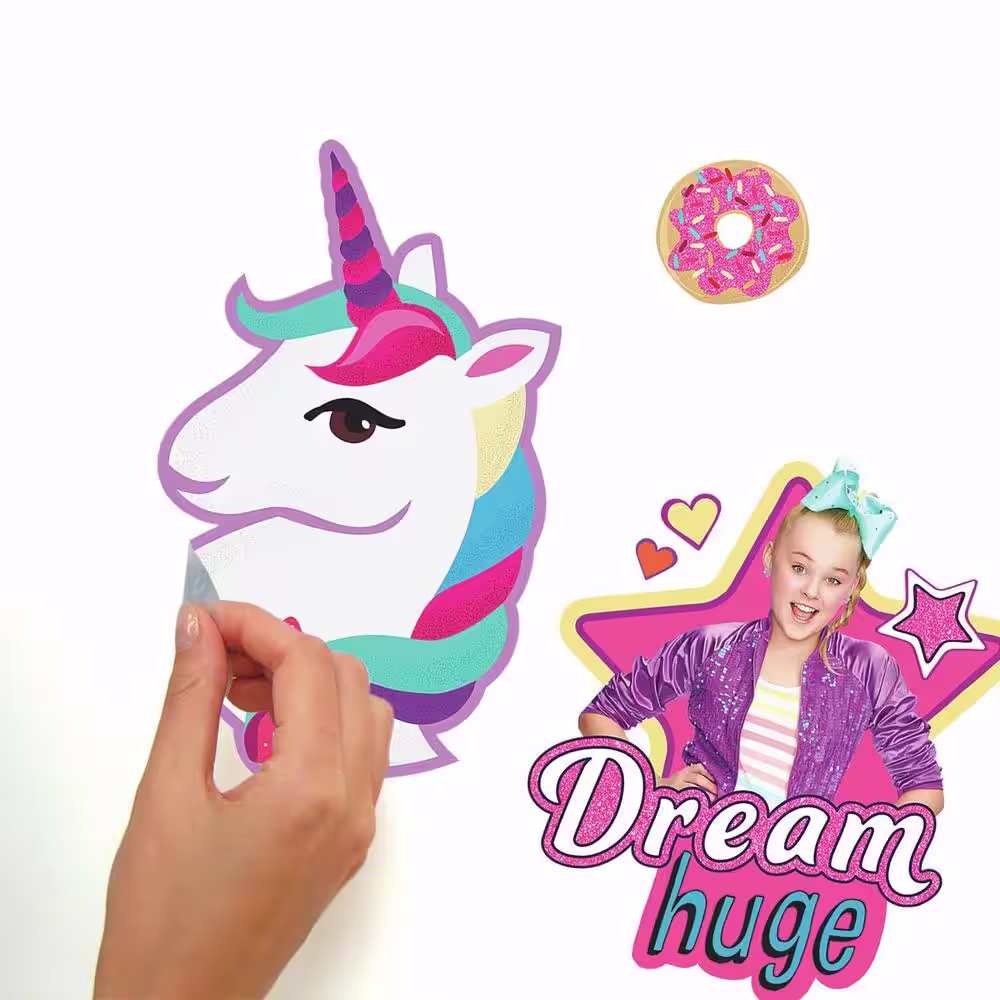 RoomMates JoJo Siwa Pink Peel and Stick Wall Decal (Set of 23)