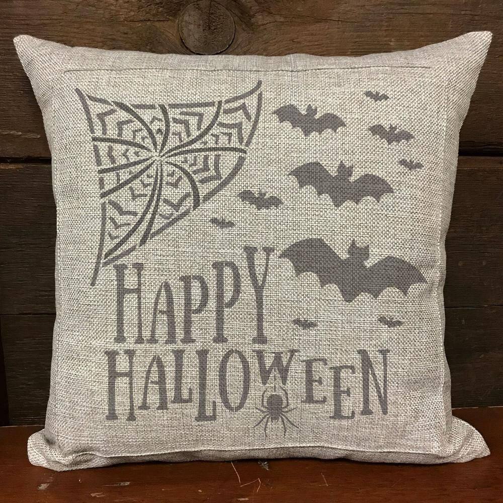 Designer Stencils Happy Halloween Sign Stencil and Free Bonus Stencil