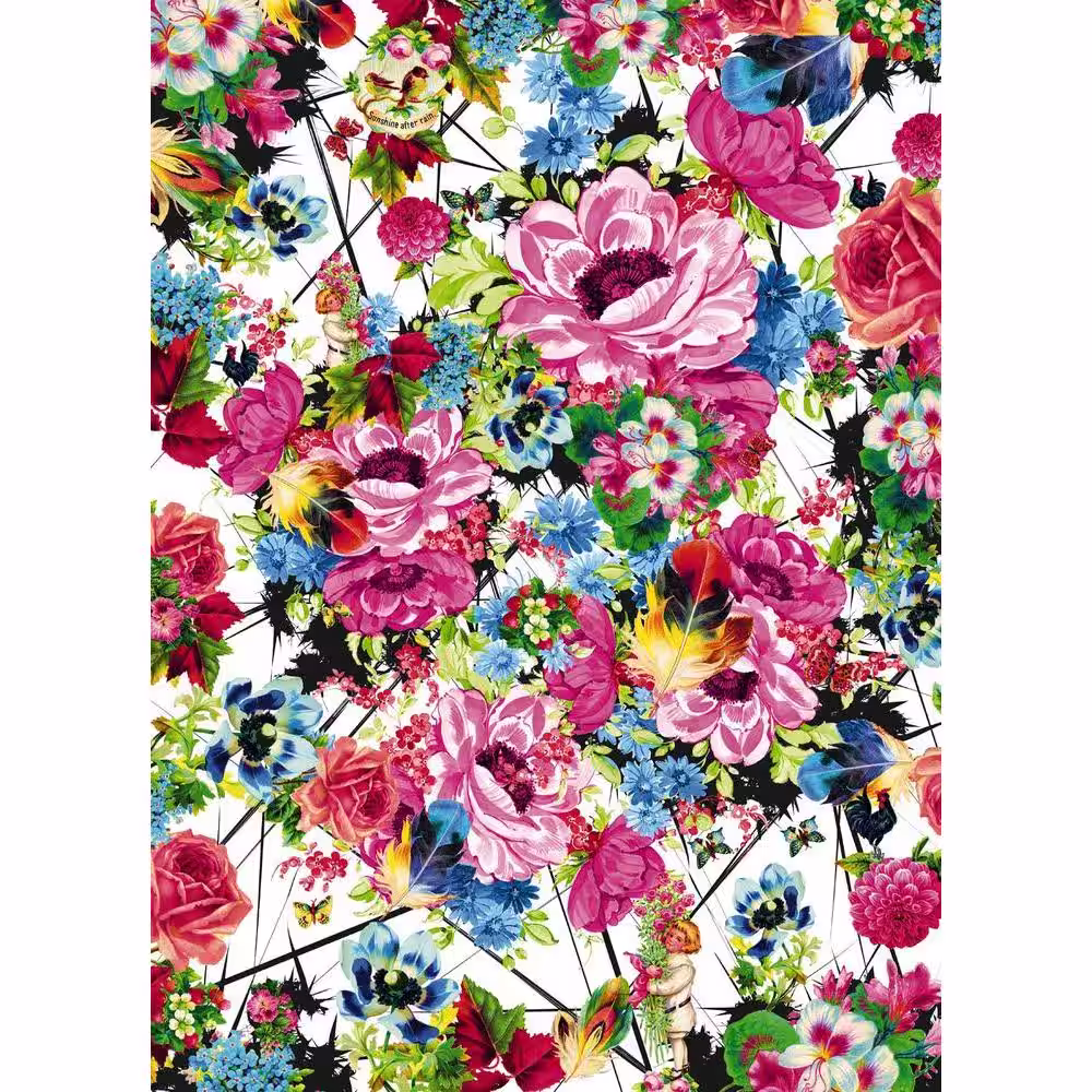 Komar 100 in. x 72 in. Romantic Pop Wall Mural