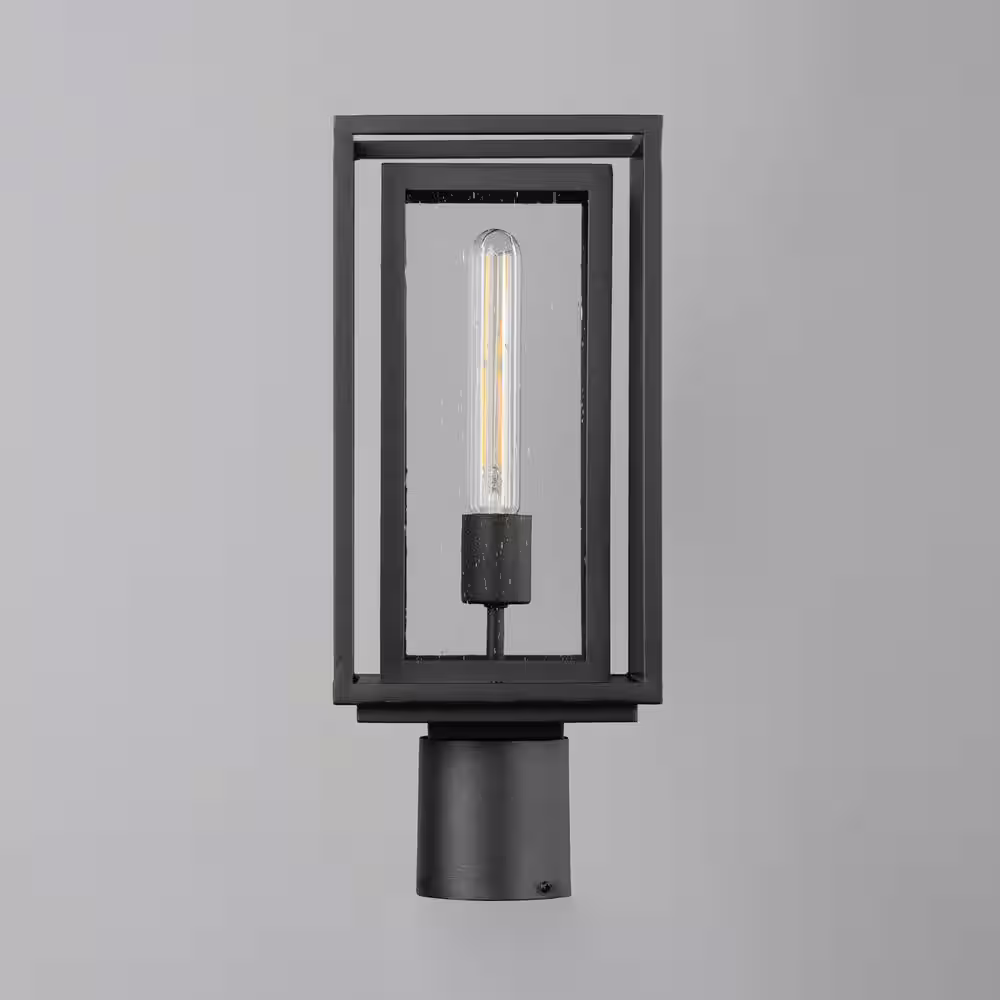 Maxim Lighting Cabana Hardwired Black 6x6 Deck Post Light Outdoor Post Mount