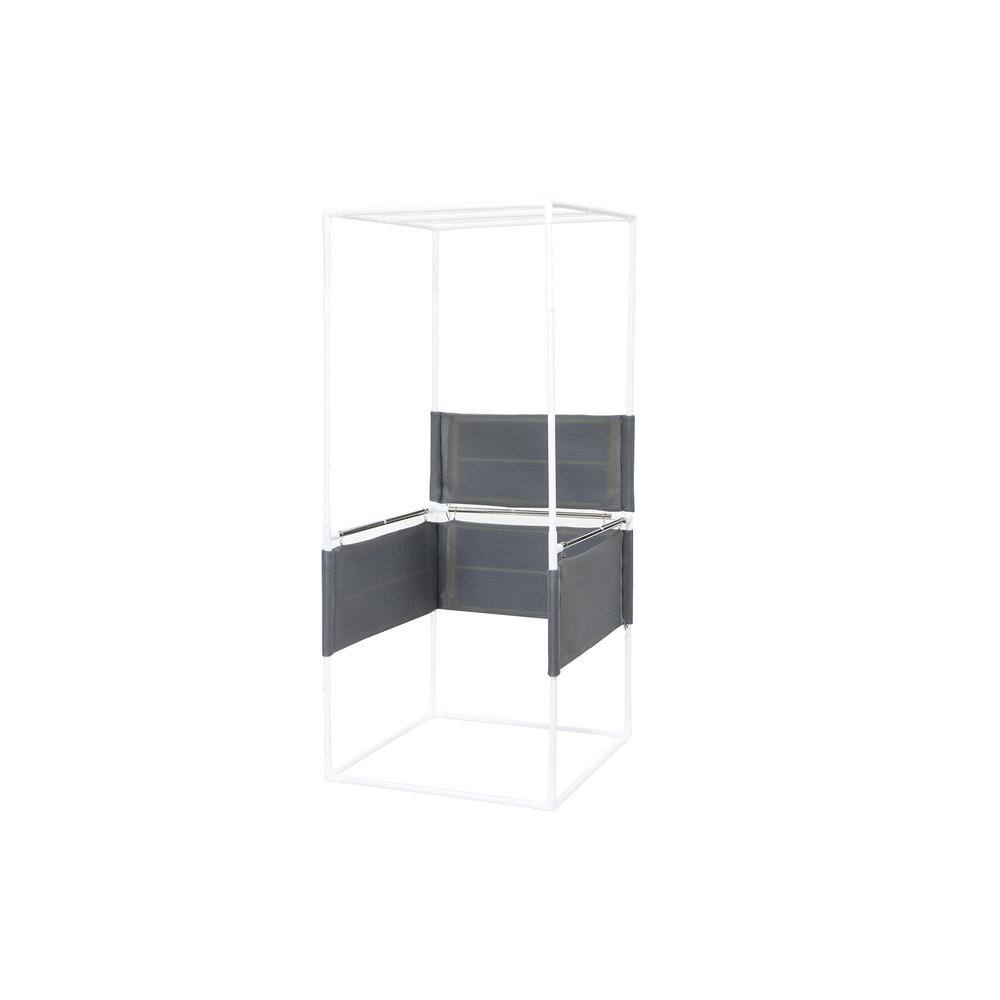 Whatseaso Full Size Multi-temperature adjustment Infrared Sauna box Tent for Sauna Detox at Home PVC Pipe Connector in Gray