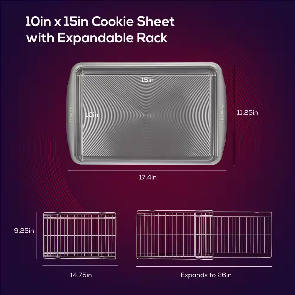 Circulon Bakeware, 3-Piece, Siver, Bakeware Set