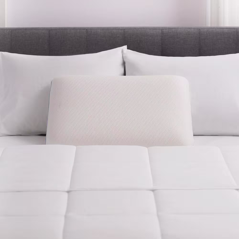 Allied Home Plush Touch Foam Standard Pillow With Removable Tencel Knit Cover