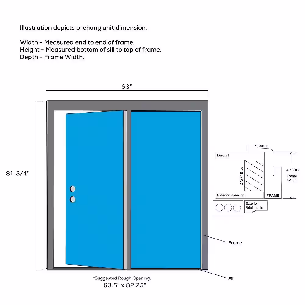 MMI Door 60 in. x 80 in. Full Lite Primed Steel Stationary Patio Glass Door Panel with Screen