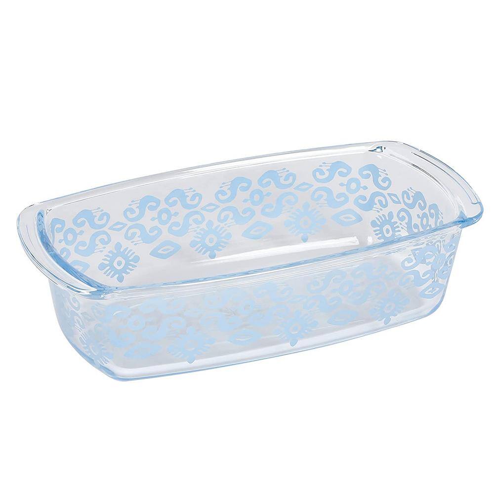 None 1.6 qt. Spicy Cloves Glass Loaf Pan